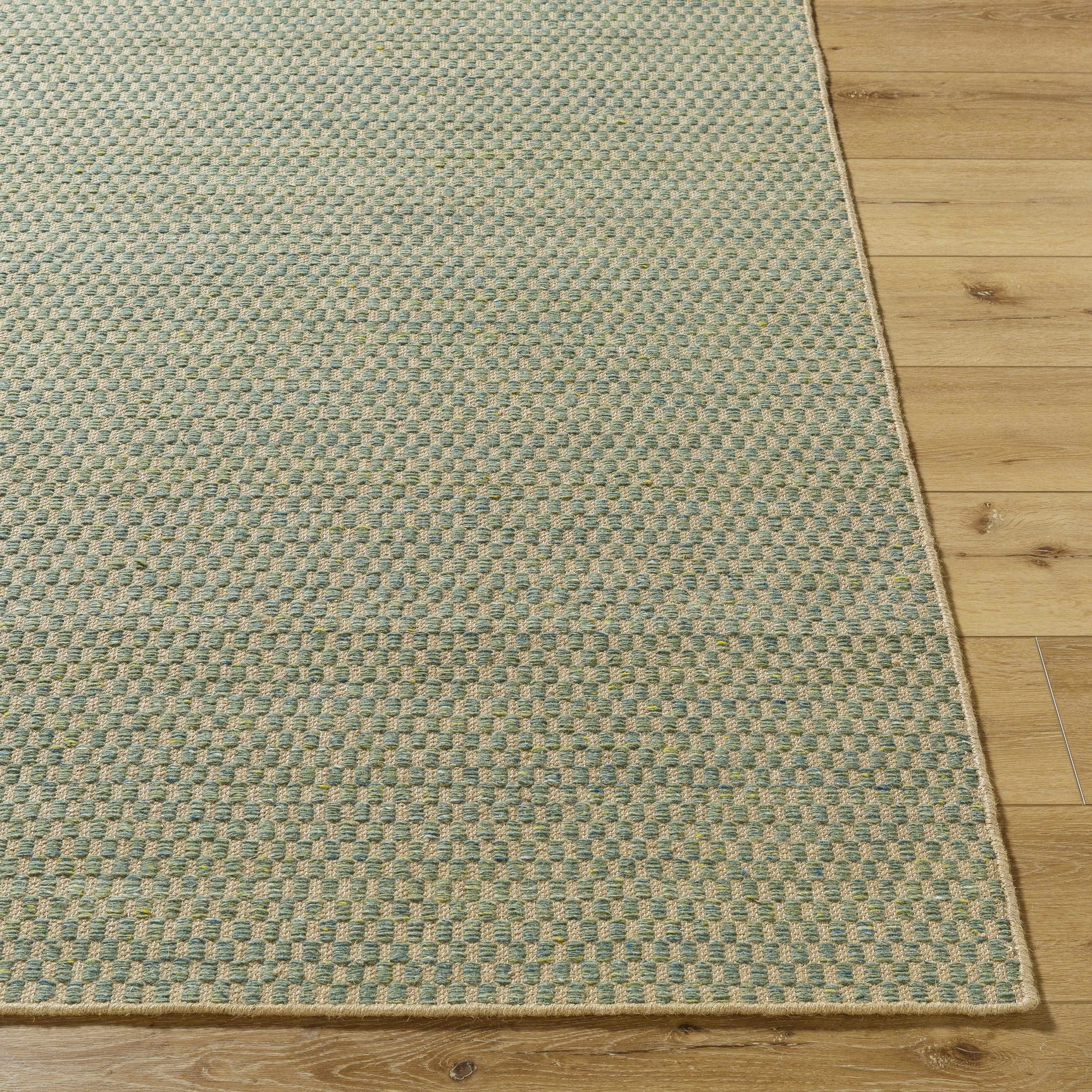 Verdel Sage Cottage Farmhouse Wool Handmade Area Rug - Clearance