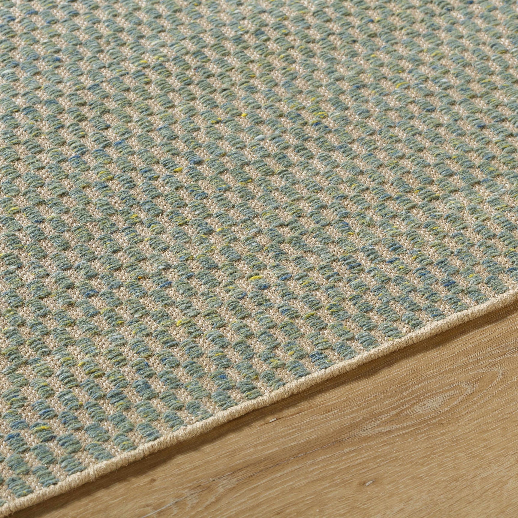 Verdel Sage Cottage Farmhouse Wool Handmade Area Rug - Clearance