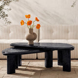 Sophie Charcoal Lacquer Outdoor Nesting Table Set