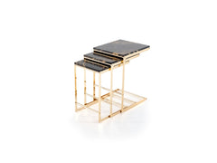 SC 320 Black/Gold Nesting Table - Ornate Home