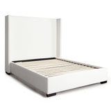 Seattle White Performance Fabric Bed - Ornate Home