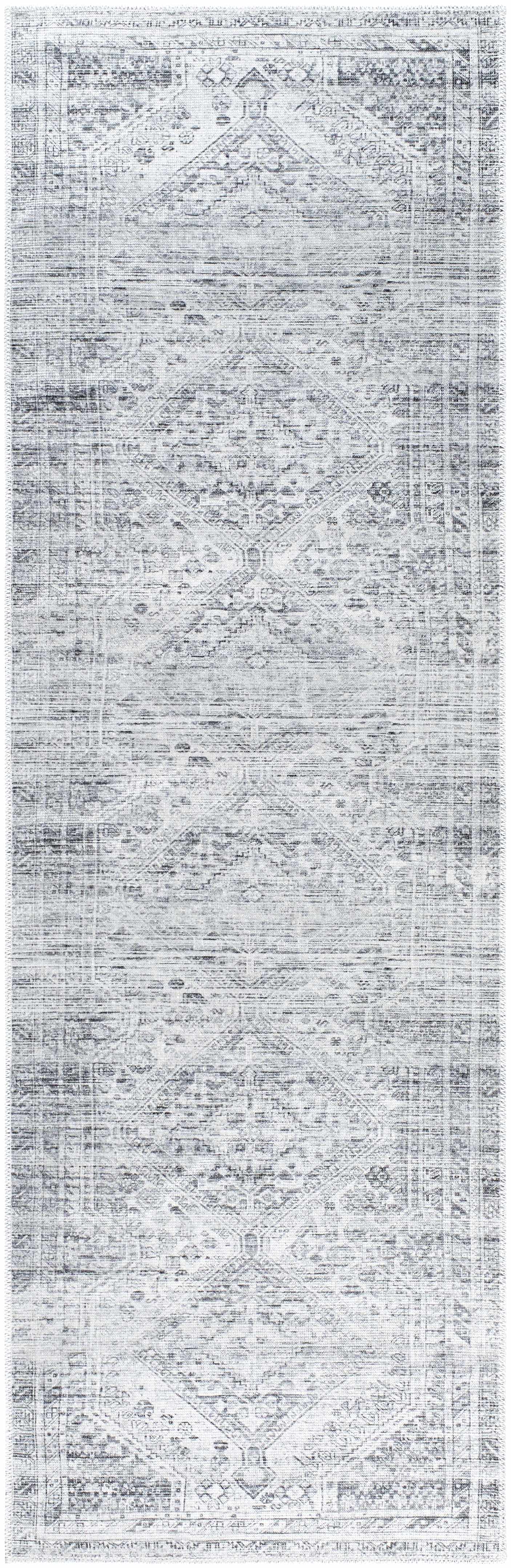 Nadie Blue Gray Medallion Area Rug - Clearance