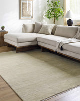 Powa Light Yellow Area Rug - Clearance