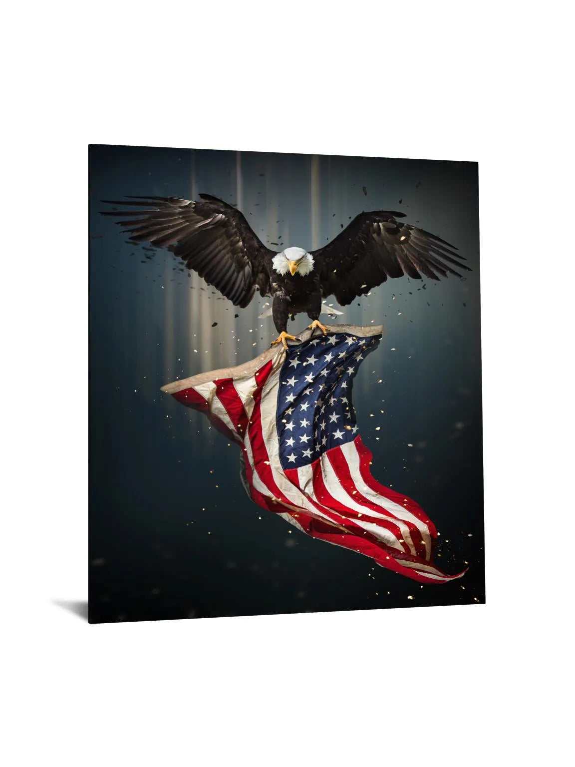 Eagle Flag Tempered Glass w / Foil - Ornate Home