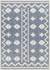 Elio Blue Outdoor Rug - Clearance