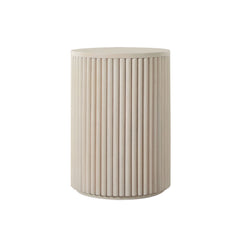 Siren Light Natural Wood End Table - Ornate Home