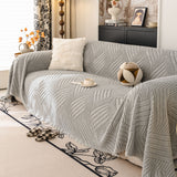 Plush Fleece Washable Sofa Throw Blanket, Soft & Cozy Furniture Protector for Couch