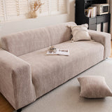 Spandex Jacquard Sofa Cover, High Stretch Crinkle Textured Couch Slipcover KAS Washable