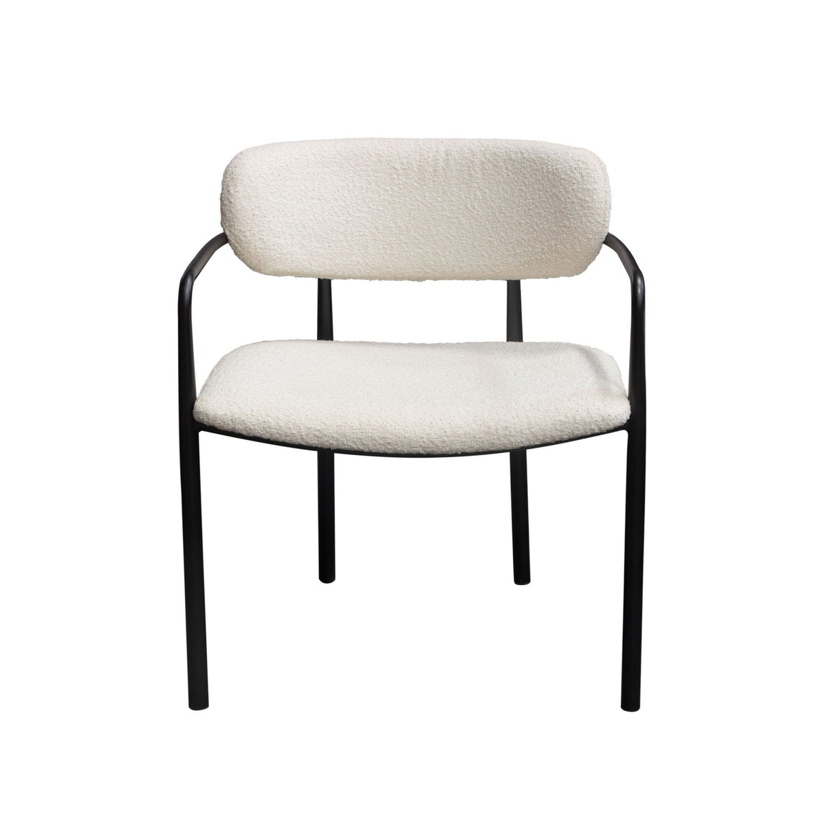 Skyler Ivory Boucle Dining Chair (Set of 2) - Ornate Home