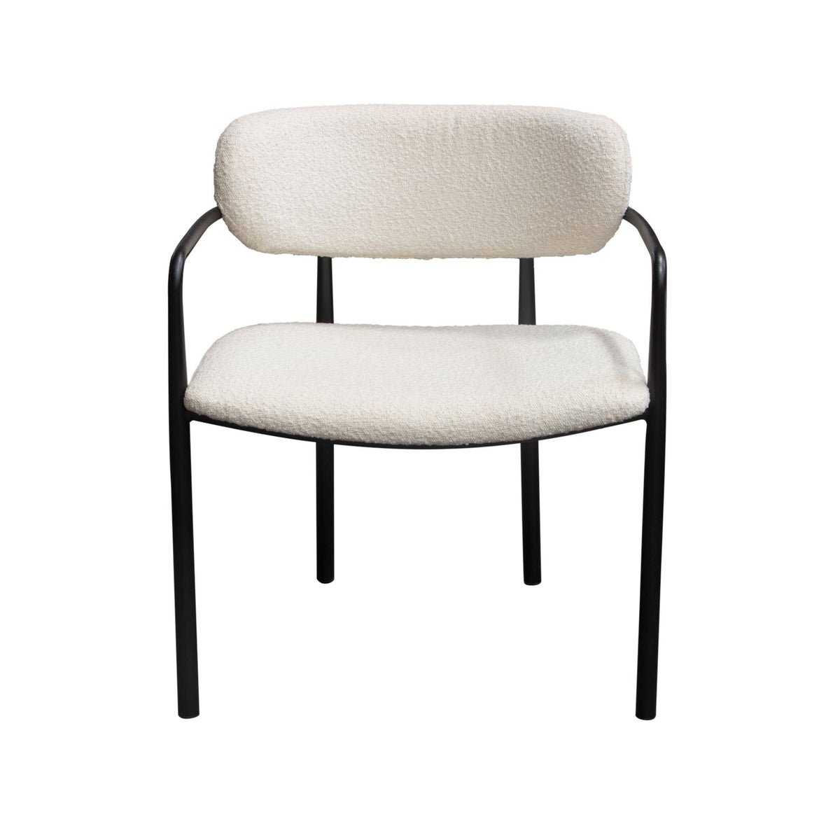 Skyler Ivory Boucle Dining Chair (Set of 2) - Ornate Home