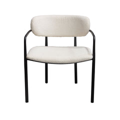 Skyler Ivory Boucle Dining Chair (Set of 2) - Ornate Home