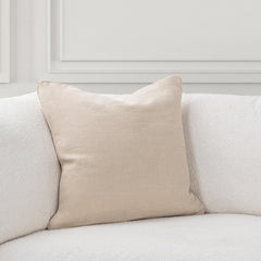 SLD Bedford Linen Oat 22x22 Throw Pillow (Set of 2) - Ornate Home