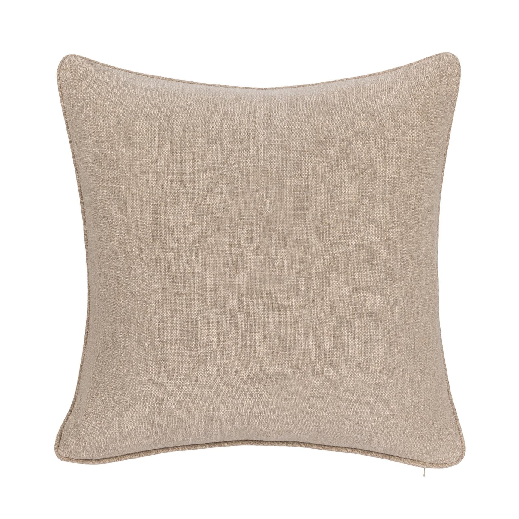 SLD Bedford Natural Linen 22x22 Throw Pillow (Set of 2) - Ornate Home