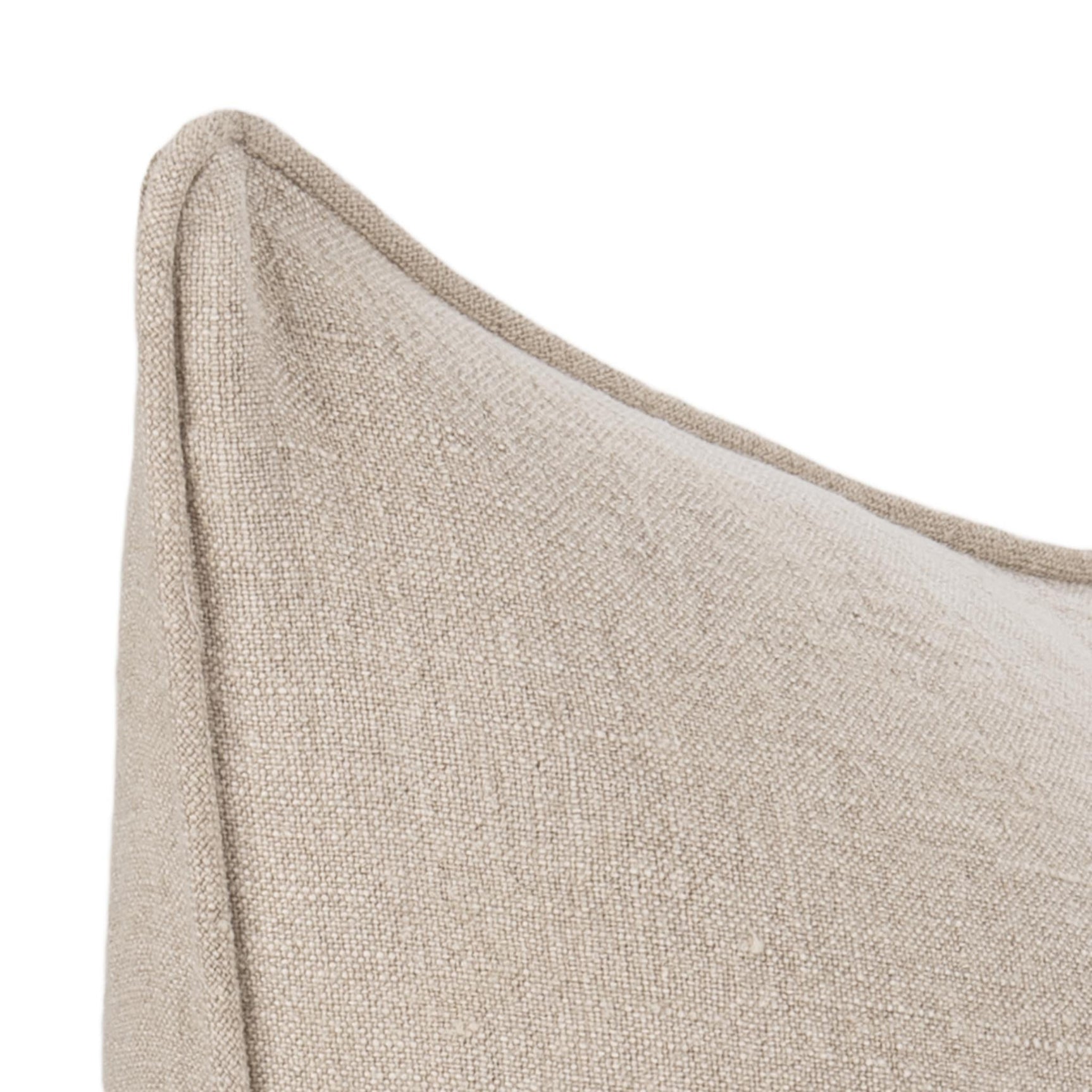 SLD Bedford Natural Linen 22x22 Throw Pillow (Set of 2) - Ornate Home