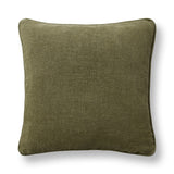 SLD Bedford Olive Green Linen 22x22 Throw Pillow (Set of 2) - Ornate Home
