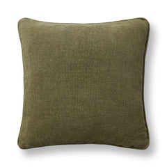 SLD Bedford Olive Green Linen 22x22 Throw Pillow (Set of 2) - Ornate Home