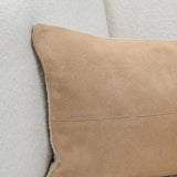 SLD Clemson Brown Suede Biscotti 14x26 Throw Pillow (Set of 2) - Ornate Home