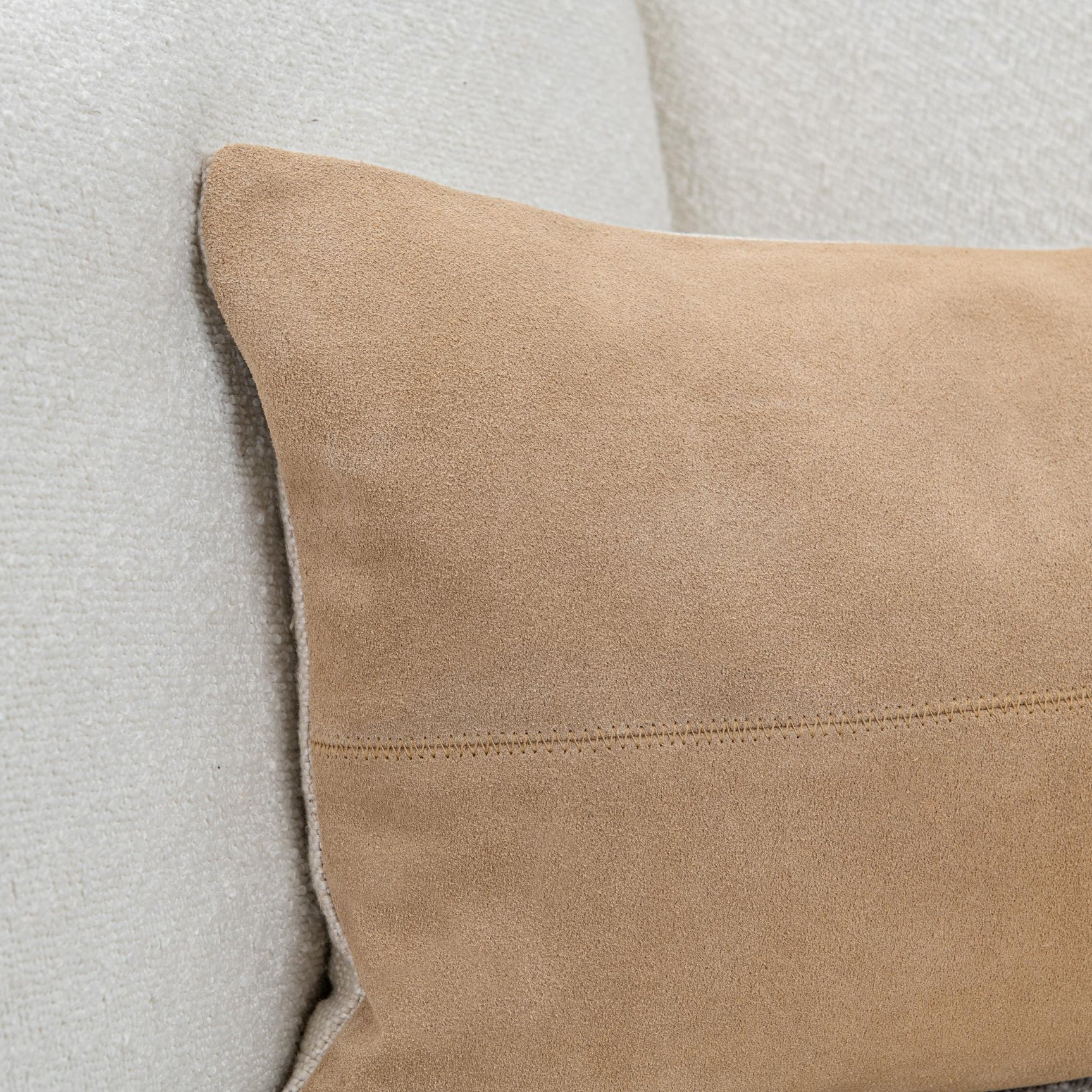 SLD Clemson Brown Suede Biscotti 14x26 Throw Pillow (Set of 2) - Ornate Home