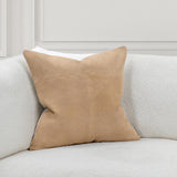 SLD Clemson Brown Suede Biscotti 22x22 Throw Pillow (Set of 2) - Ornate Home