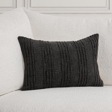 SLD Gratitude Black Multiple Sizes Throw Pillow (Set of 2) - Ornate Home