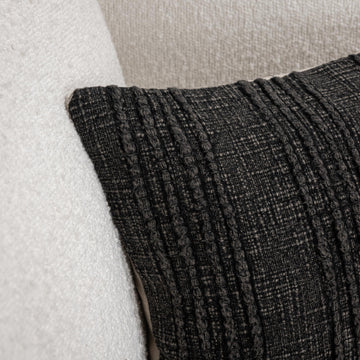 SLD Gratitude Black Multiple Sizes Throw Pillow (Set of 2) - Ornate Home