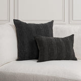 SLD Gratitude Black Multiple Sizes Throw Pillow (Set of 2) - Ornate Home