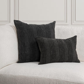 SLD Gratitude Black Multiple Sizes Throw Pillow (Set of 2) - Ornate Home