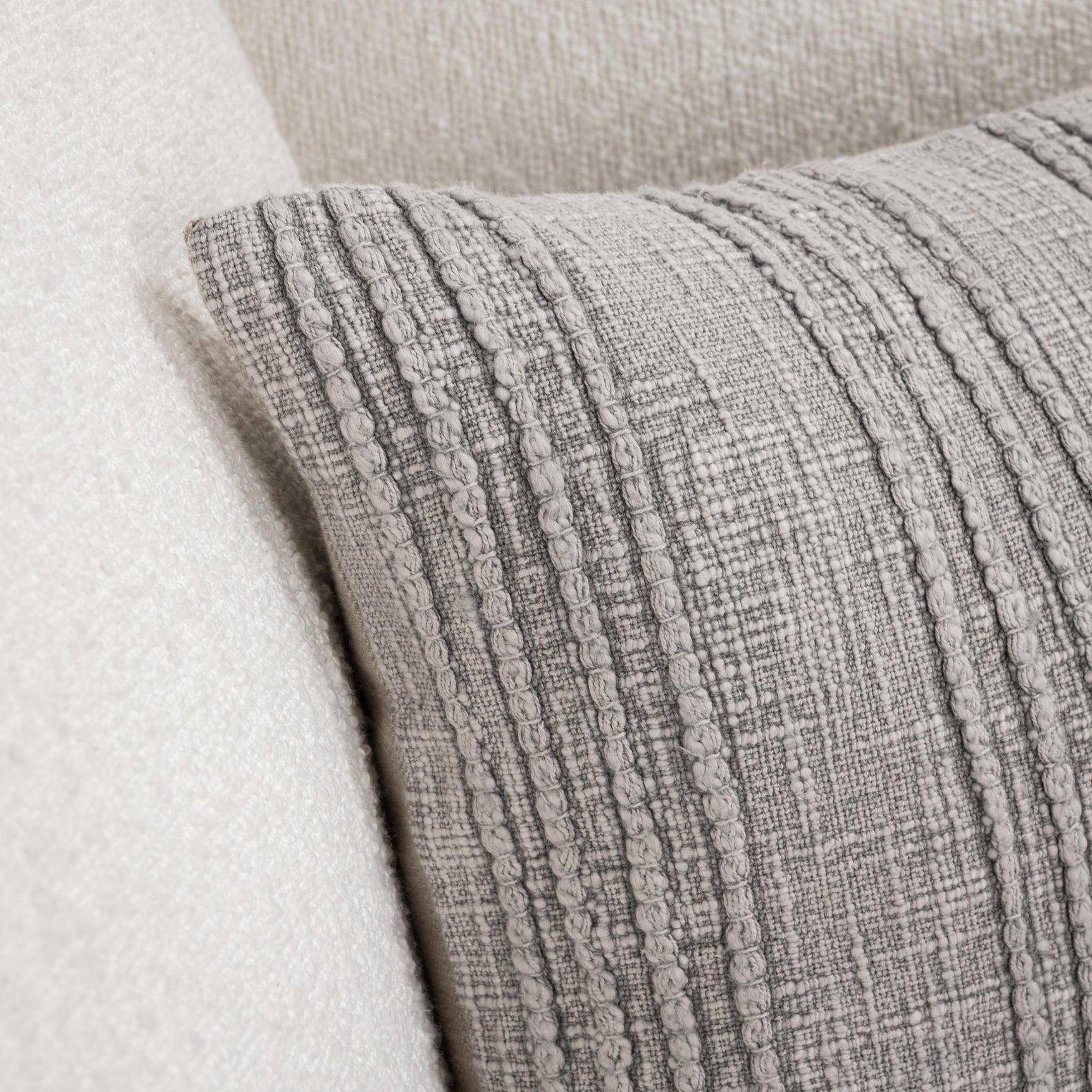 SLD Gratitude Gray Multiple Sizes Throw Pillow (Set of 2) - Ornate Home