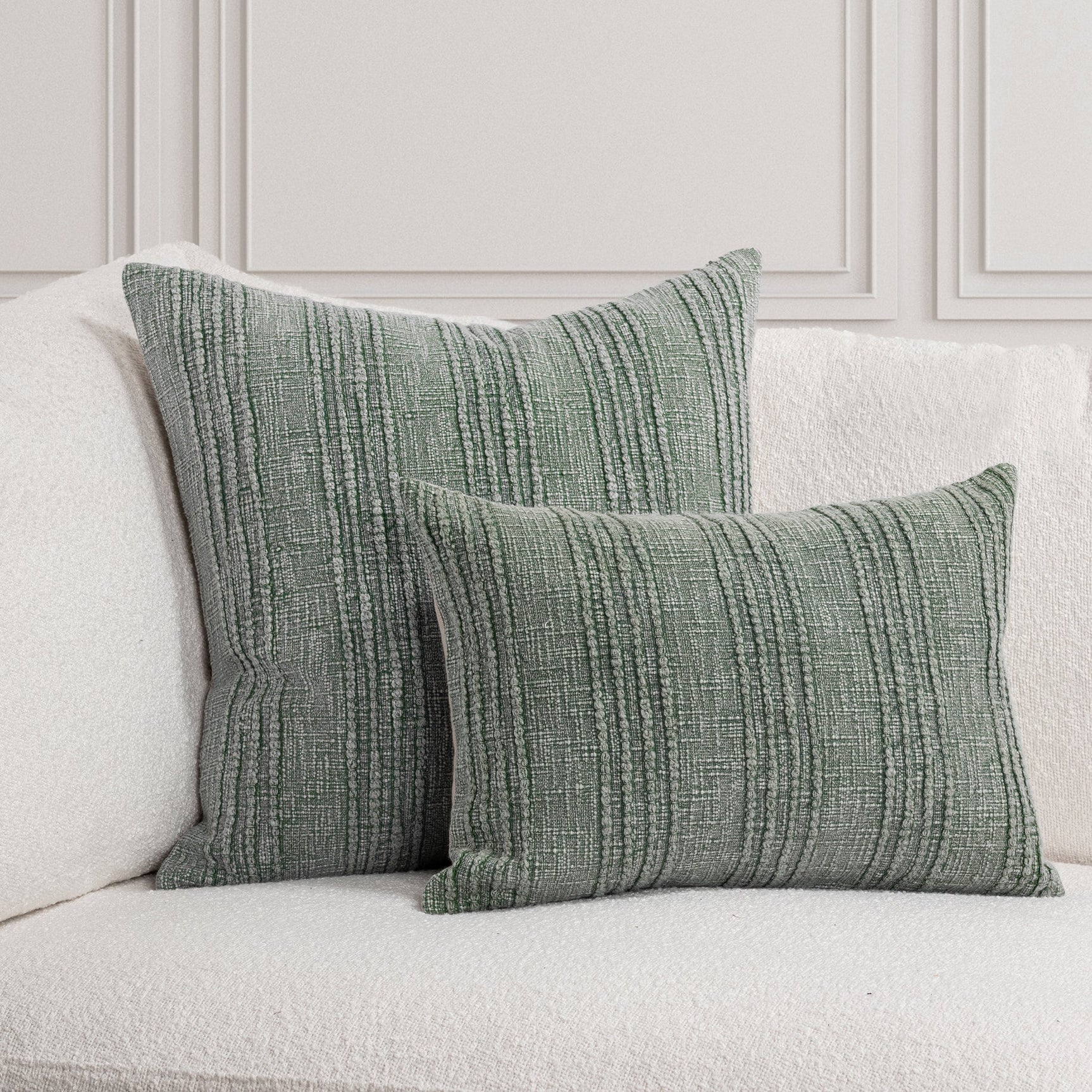 SLD Gratitude Green Multiple Sizes Throw Pillow (Set of 2) - Ornate Home