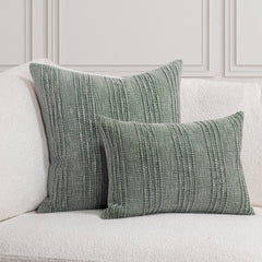 SLD Gratitude Green Multiple Sizes Throw Pillow (Set of 2) - Ornate Home