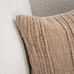 SLD Gratitude Natural Multiple Sizes Throw Pillow (Set of 2) - Ornate Home