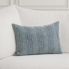 SLD Gratitude Sea Fog Blue Multiple Sizes Throw Pillow (Set of 2) - Ornate Home