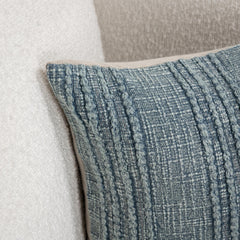 SLD Gratitude Sea Fog Blue Multiple Sizes Throw Pillow (Set of 2) - Ornate Home
