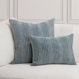 SLD Gratitude Sea Fog Blue Multiple Sizes Throw Pillow (Set of 2) - Ornate Home