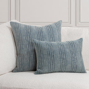 SLD Gratitude Sea Fog Blue Multiple Sizes Throw Pillow (Set of 2) - Ornate Home