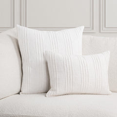 SLD Gratitude White Multiple Sizes Throw Pillow (Set of 2) - Ornate Home