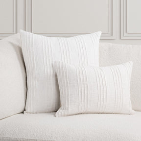 SLD Gratitude White Multiple Sizes Throw Pillow (Set of 2) - Ornate Home