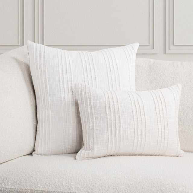 SLD Gratitude White Multiple Sizes Throw Pillow (Set of 2) - Ornate Home