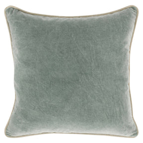 SLD Heirloom Bay Green Velvet Multiple Sizes Throw Pillow (Set of 2) - Ornate Home