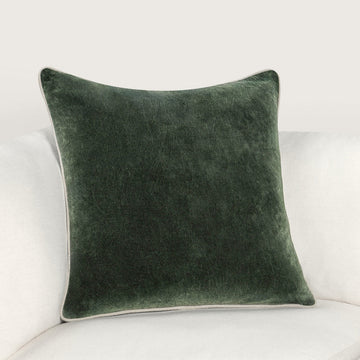 SLD Heirloom Forest Green Velvet Multiple Sizes Throw Pillow (Set of 2) - Ornate Home
