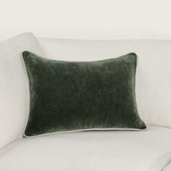 SLD Heirloom Forest Green Velvet Multiple Sizes Throw Pillow (Set of 2) - Ornate Home