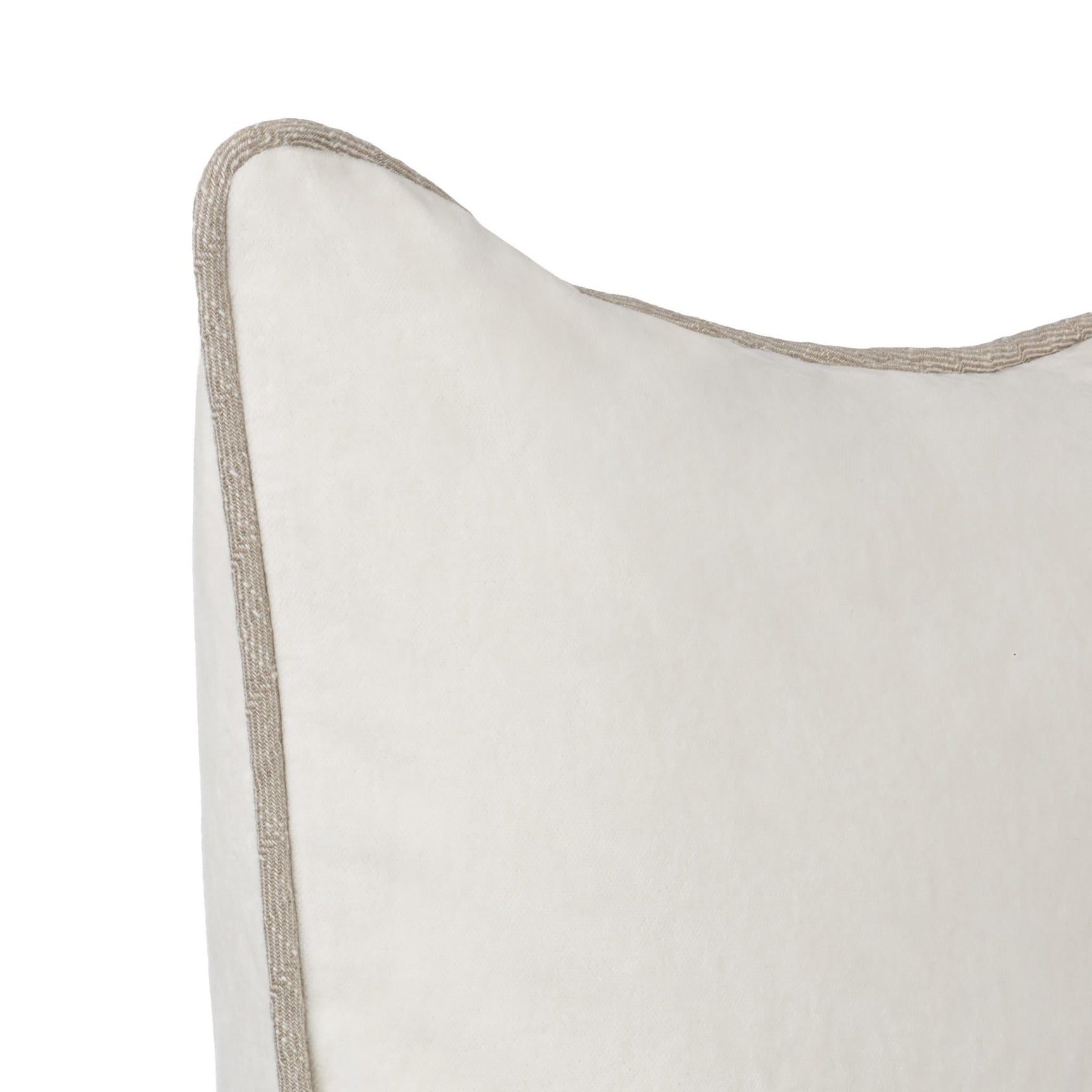 SLD Heirloom Ivory Velvet Multiple Sizes Throw Pillow (Set of 2) - Ornate Home