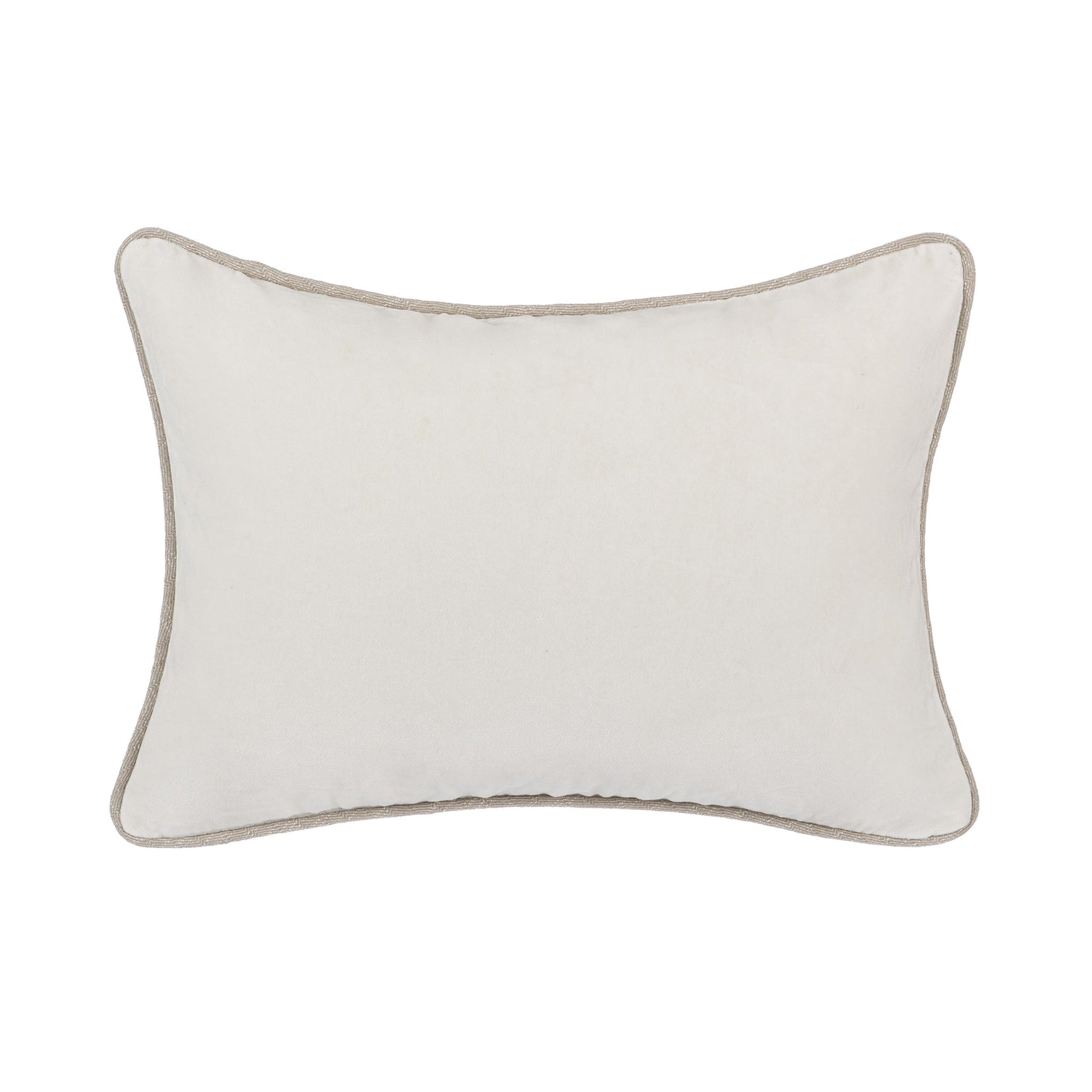 SLD Heirloom Ivory Velvet Multiple Sizes Throw Pillow (Set of 2) - Ornate Home