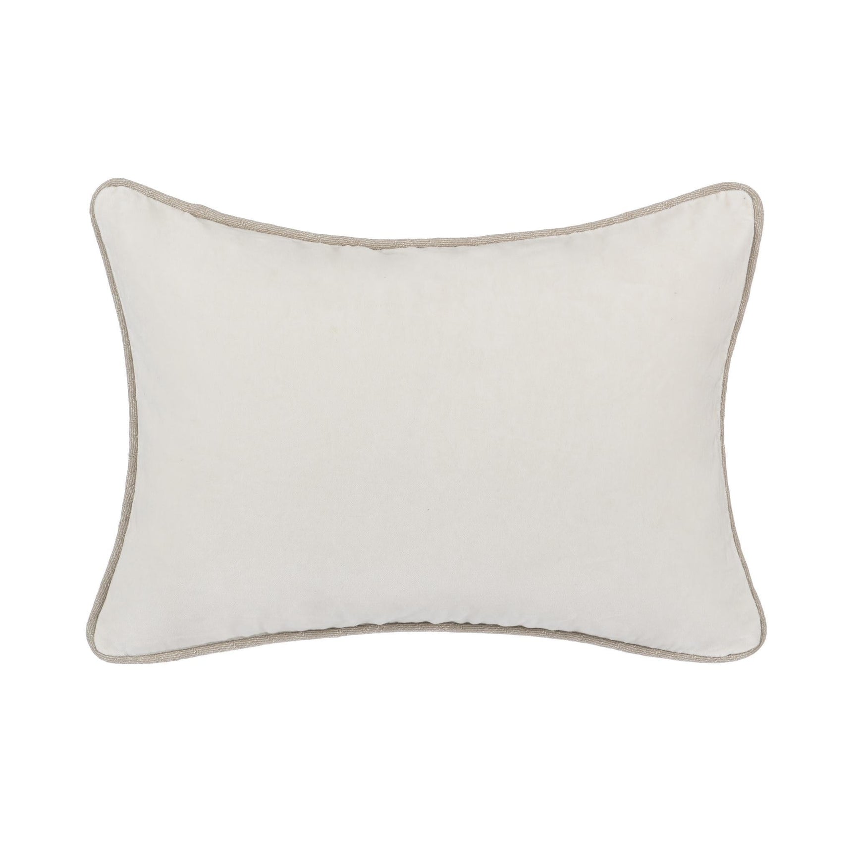 SLD Heirloom Ivory Velvet Multiple Sizes Throw Pillow (Set of 2) - Ornate Home