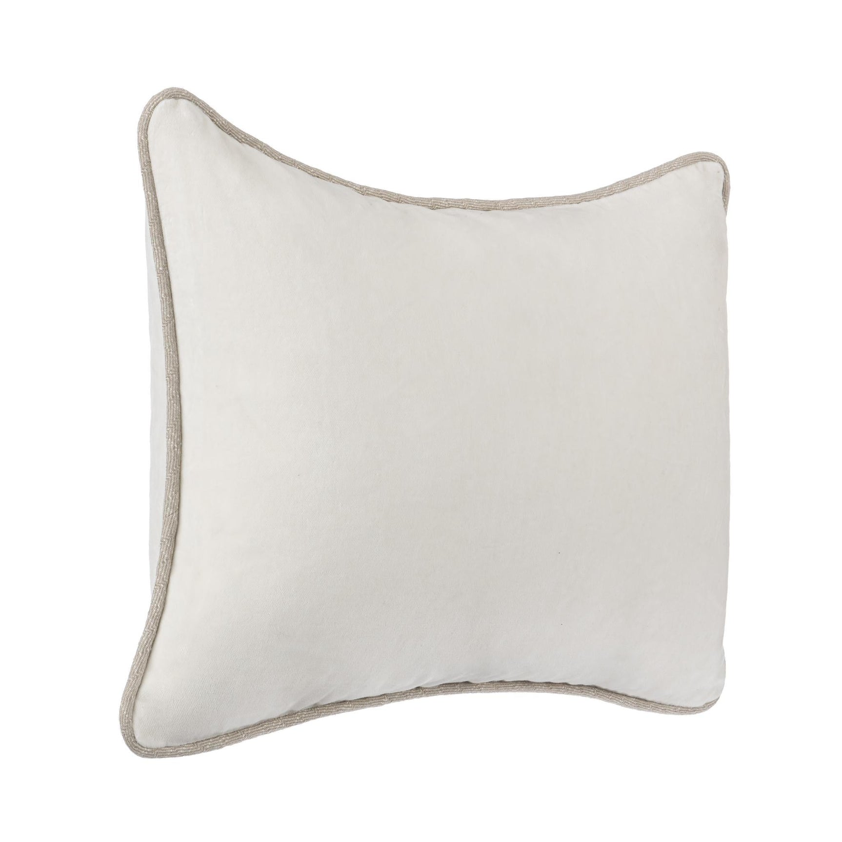 SLD Heirloom Ivory Velvet Multiple Sizes Throw Pillow (Set of 2) - Ornate Home