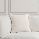 SLD Heirloom Ivory Velvet Multiple Sizes Throw Pillow (Set of 2) - Ornate Home