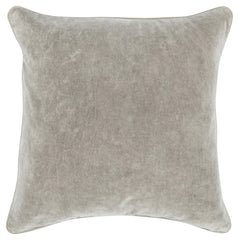 SLD Heirloom Silver Velvet Multiple Sizes Throw Pillow (Set of 2) - Ornate Home