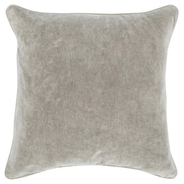SLD Heirloom Silver Velvet Multiple Sizes Throw Pillow (Set of 2) - Ornate Home