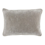 SLD Heirloom Silver Velvet Multiple Sizes Throw Pillow (Set of 2) - Ornate Home