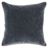 SLD Heirloom Stone Gray Velvet Multiple Sizes Throw Pillow (Set of 2) - Ornate Home